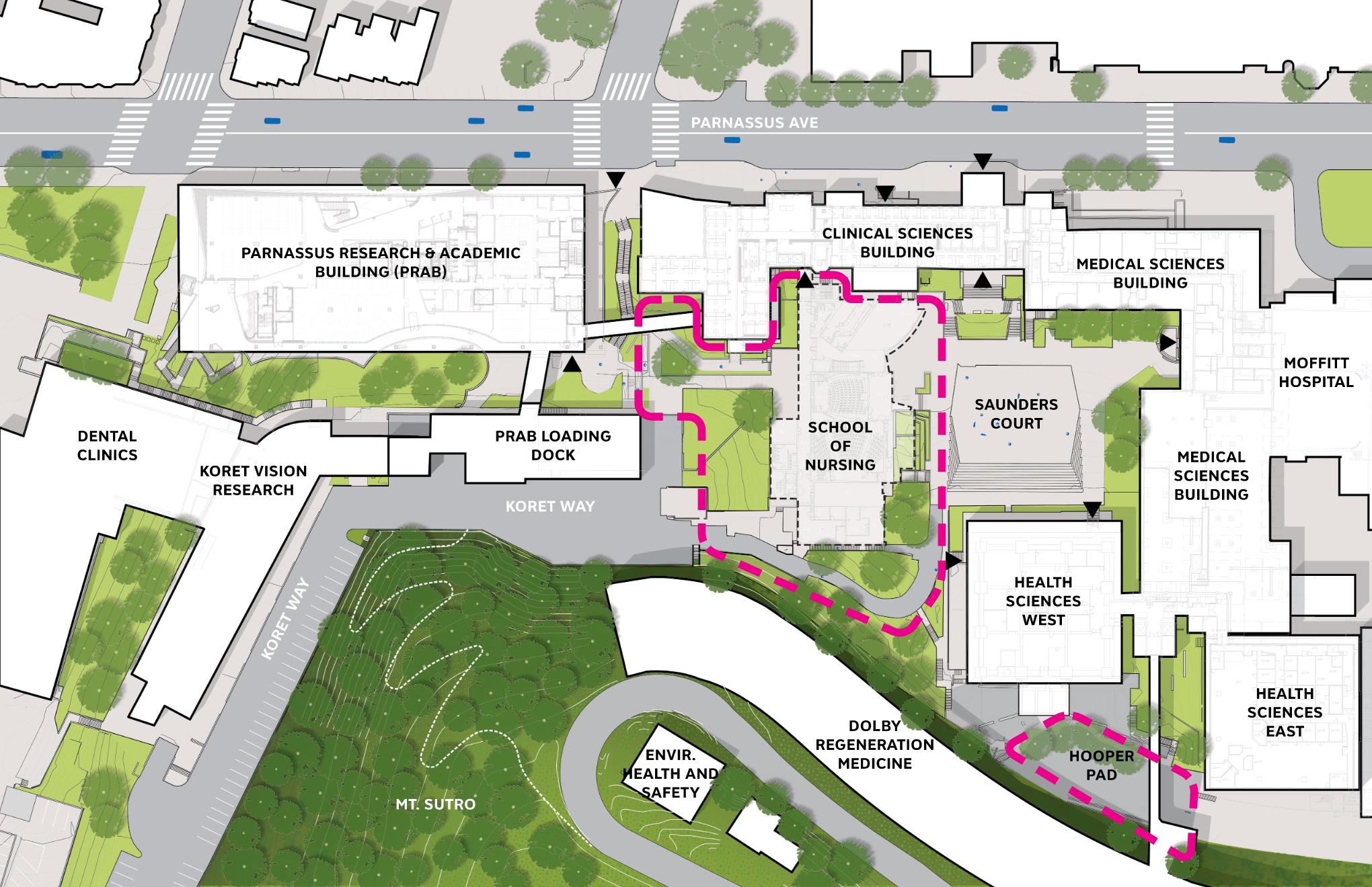 Parnassus Heights Construction Update, Winter 2023 | UCSF Real Estate